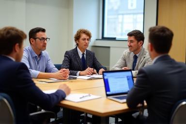 Group of professionals in a seminar setting